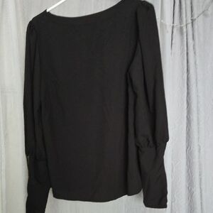 SHEIN Elegant Black Blouse